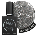 Halo Gel Polish Plus 12ml Black Sparkle