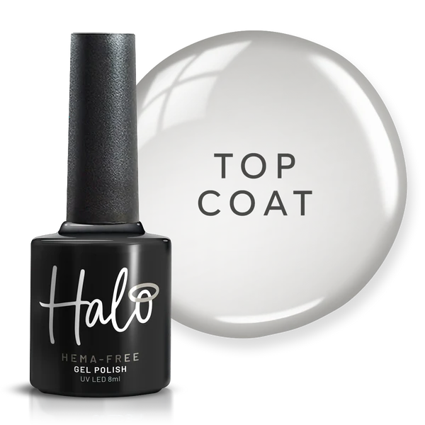 Halo Gel Polish 15ml Top Coat (Wipe)