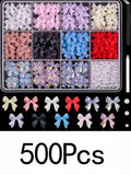 3D Bow & Pearl Nail Art Charms