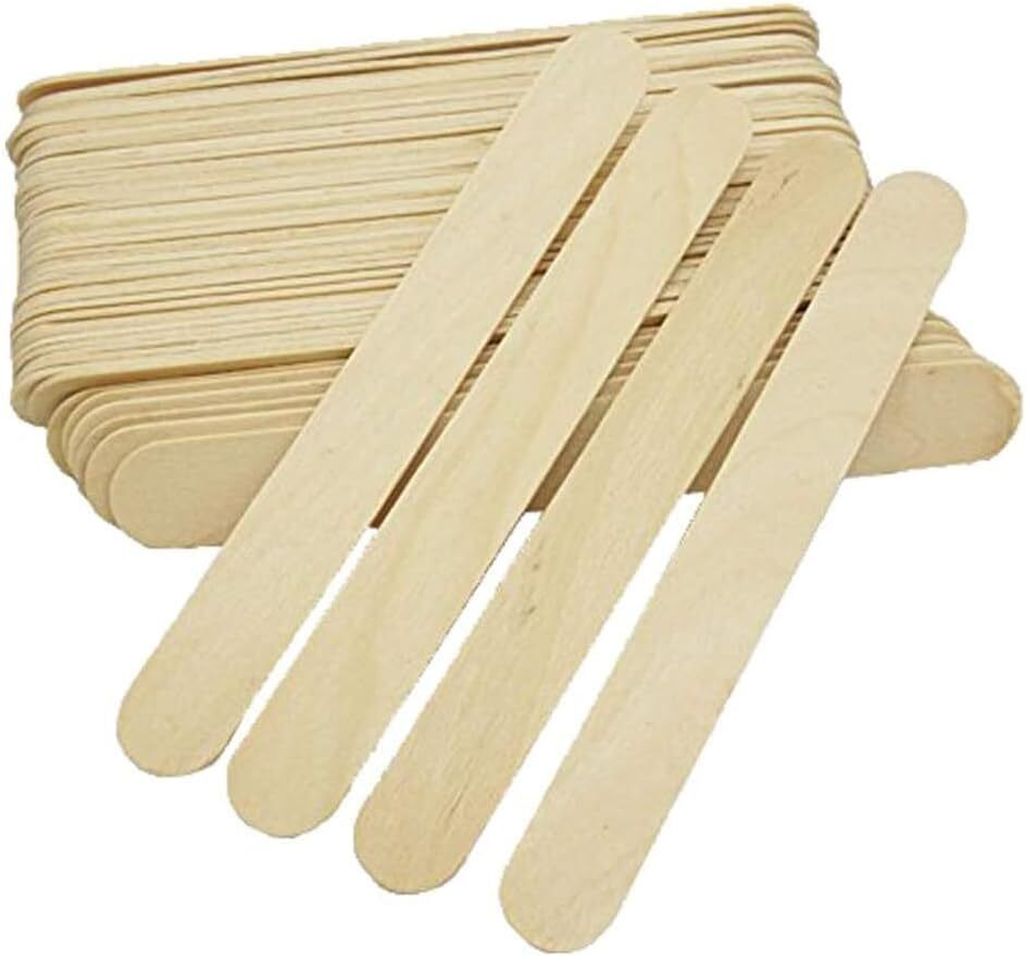 Large Wooden Waxing Spatulas - 100 pack