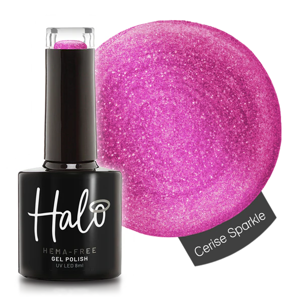 Halo Gel Polish 8ml Cerise Sparkle