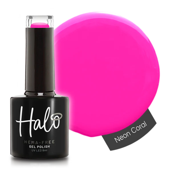 Halo Gel Polish 8ml Neon Coral