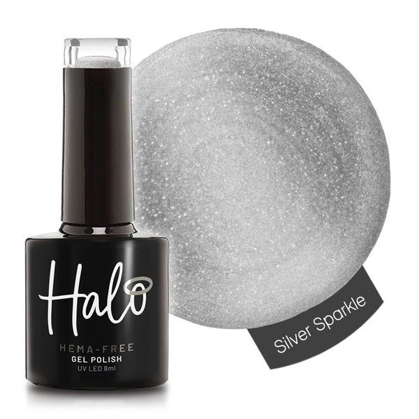 Halo Gel Polish 8ml Silver Sparkle