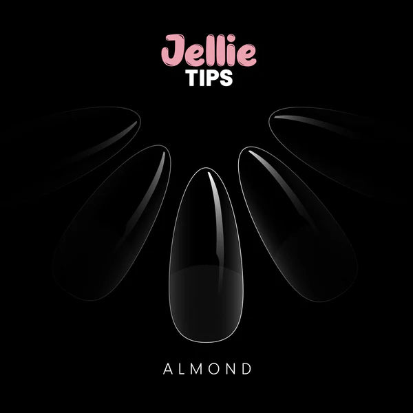 Halo Jellie Nail Tips Almond 120 box = 10 of each size 0-11
